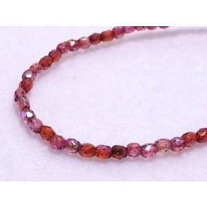 チェコファイアーポリッシュ　和調カラーABザクロ　3ｍｍ(50ヶ)｜beadsshopj4