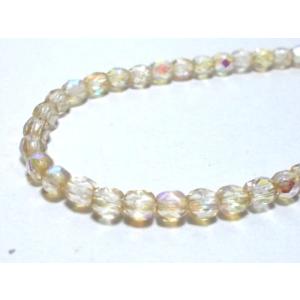 チェコファイアーポリッシュ　4mm 和調カラー　びわAB　(40ヶ)