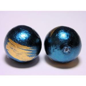 カブキ コットンビーズ 片穴 16mm 2ヶ コットン パールビーズ ビーズ ビーズアンドパーツ ビ...