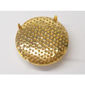 中国製 シャワー台 帯留め金具 ３０mm １ケ 帯留 帯留め メタルパーツ ビーズアンドパーツ 透か...