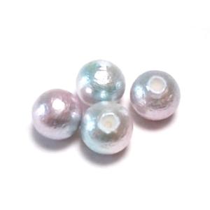 コットンパール ヴィトライユ 片穴 10mm ４ヶ コットン パールビーズ ビーズ ビーズアンドパーツ ビーズパーツ 片穴ビーズ アクセサリーパーツ  片穴パール｜beadsshopj4