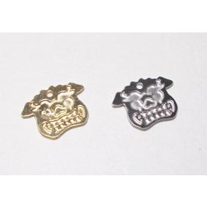 縁起物ミニチャーム　狛犬１２Ｘ１０ＭＭ（1ケ）｜beadsshopj4