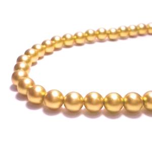 プラスティックパール 6mm エナ金 38cm　64ヶ｜beadsshopj4