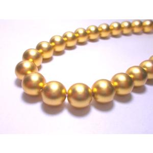 プラスティックパール 10mm エナ金 38CM(約39個)｜beadsshopj4