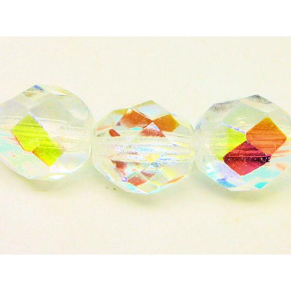 チェコファイアーポリッシュ　クリスタルAB　１２ｍｍ　(15ヶ)