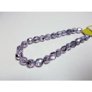 チェコファイヤーポリッシュ　LT.アメジストキャル６ＭＭ（25ヶ）｜beadsshopj4