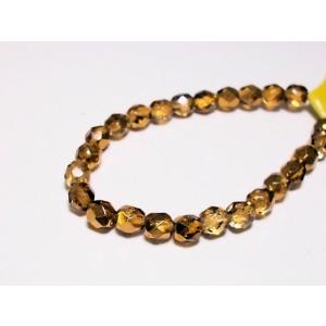 チェコファイアーポリッシュ　ＳＭトパーズキャル6ｍｍ(25ヶ)｜beadsshopj4