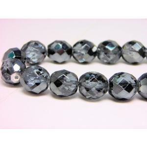 チェコファイアーポリッシュ　ＢＫダイヤキャル1０ｍｍ(20ヶ)｜beadsshopj4