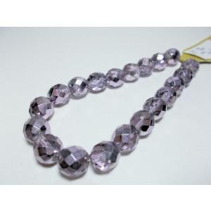 チェコファイヤーポリッシュ　LT.アメジストキャル10ＭＭ（20ヶ）｜beadsshopj4