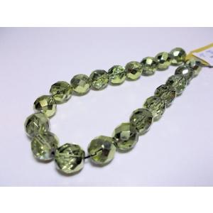 チェコファイヤーポリッシュ　オリビンキャル１０ＭＭ（20ヶ）｜beadsshopj4