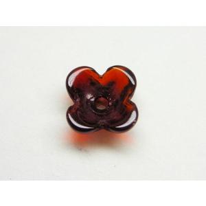 ガラス 4弁花 ちあか ８mm (６ヶ)  ビーズ アンド パーツ フラワー アクセサリー 手芸 ハンドメイド Ｊ４ 花｜beadsshopj4