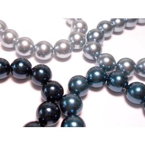 グラデーションカラーパール　ブルー　8mm　38cm｜beadsshopj4