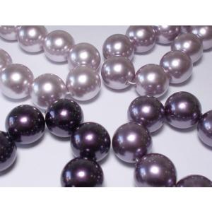 グラデーションカラーパール　パープル　１４ＭＭ　２０ＣＭ｜beadsshopj4