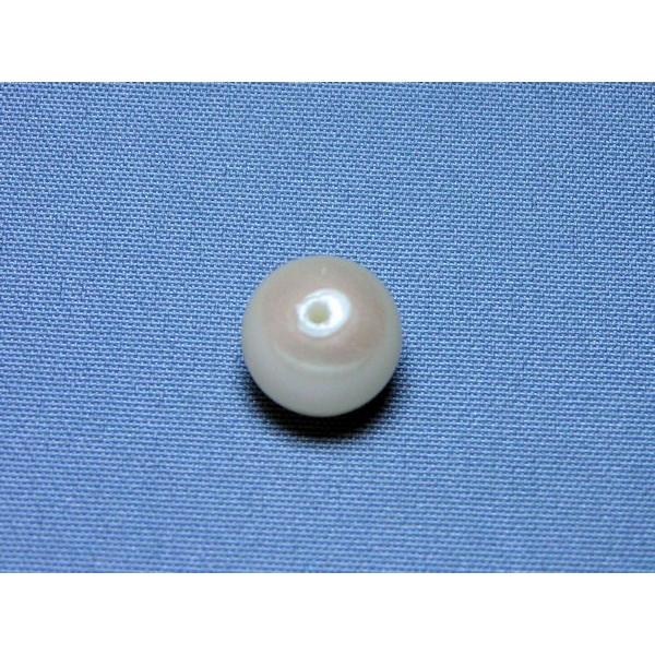 片穴ガラスパール　8mm　キスカ　4ヶ