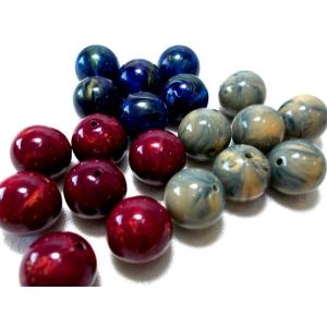 日本製　マーブルアクリル　12mm（20ヶ）｜beadsshopj4