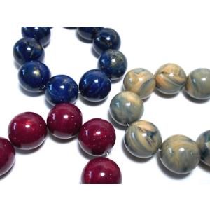 日本製　マーブルアクリル　16mm（10ヶ）｜beadsshopj4