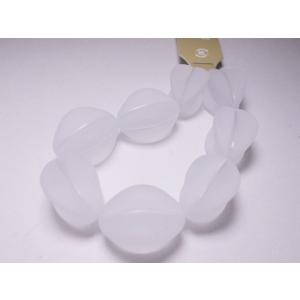 アクリルフロストビーズ20X23MMスターフルーツ8ヶ
