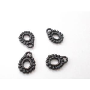 ブラック塗装パーツ　1　4ヶ｜beadsshopj4