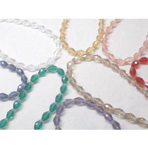 削り ガラス 4 (22ヶ) 9×6mm ビーズ アンド パーツ アクセサリー ハンドメイド