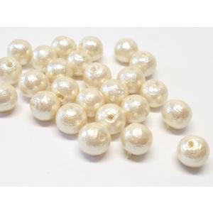コットンパール 6mm 通し穴 25ケ 日本製 コットン パールビーズ ビーズ ビーズアンドパーツ ビーズパーツ ハンドメイド アクセサリーパーツ  ビーズショップＪ４｜beadsshopj4