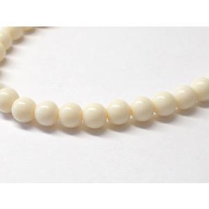 ５ＭＭ　ロハスアイボリー（ラクト）２０ＣＭ（約４０ケ）｜beadsshopj4