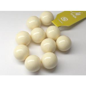 端穴１６ＭＭ　ロハスアイボリー（ラクト）１０ヶ｜beadsshopj4