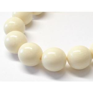 １２ＭＭ　ロハスアイボリー（ラクト）１６ヶ｜beadsshopj4