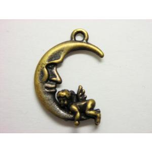 チャーム　エンジェル６（月L)　22×16mm　1ヶ｜ビーズショップj4