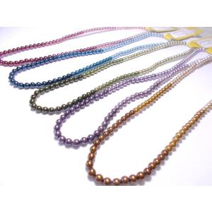 グラデーションカラーパール　マルチ　4mm　38cm｜beadsshopj4