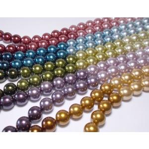 グラデーションカラーパール　マルチ　10mm　38cm｜beadsshopj4