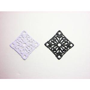 ラッカーメタルパーツ006　スクエア　21×21mm　1ヶ｜ビーズショップj4