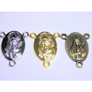 メダイ　センター２ 　　　10×15mm　カン3mm　1ヶ｜beadsshopj4