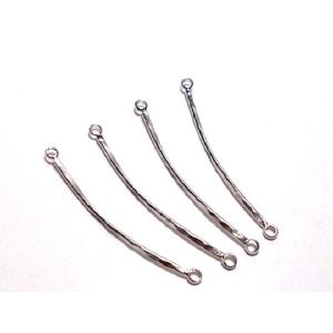 真鍮ワイヤーパーツ　30mm　上下カン　(4ヶ)｜beadsshopj4