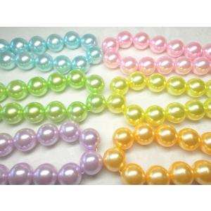 １４ＭＭ ミルキー プラ パール ３８ＣＭ 約２７ヶ プラスチック ビーズ アンド パーツ　アクセサリー  ハンドメイド｜beadsshopj4