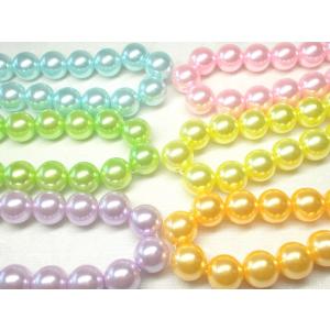 １０ＭＭ ミルキー プラ パール ３８ＣＭ 約３８ヶ プラスチック ビーズ アンド パーツ　アクセサリー  ハンドメイド｜beadsshopj4
