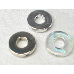 売切り 丸 リング １５ＭＭ １０ヶ メタル カラー ＆ オーロラ アクリル ビーズ アンド パーツ...