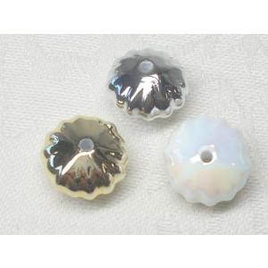 売切り ロンデル １１ＭＭ １０ヶ メタル カラー ＆ オーロラ アクリル ビーズ アンド パーツ ...