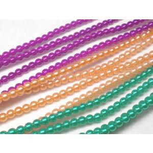 ４ＭＭ new カラー パール ７６ＣＭ (約１９０ヶ) ビーズ アンド パーツ 真珠 玉 アクセサリー ハンドメイド｜beadsshopj4