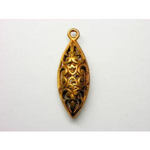 オールドブラスパーツ　ツユ　26x9mm｜beadsshopj4