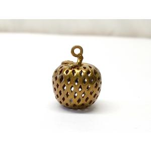 オールドブラスパーツ　リンゴ　14x12mm