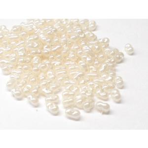 大口 チェコ ファルファーレ (小) ２Ｘ４mm パール 25g ビーズ チェコビーズ ファルファー...
