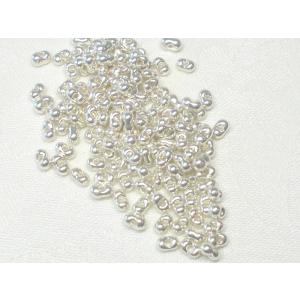 大口 チェコ ファルファーレ (小) ２Ｘ４mm パラジウム 50g アンド パーツ ガラス クリス...