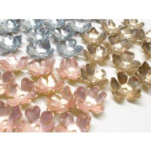 メタルカラーフラワー大袋　OHTP-001 　50ヶ｜beadsshopj4