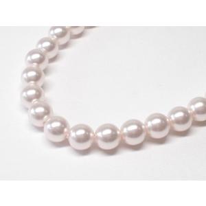プラスティックパール　８ｍｍ　ピンク　３８ＣＭ　４８ヶ｜beadsshopj4