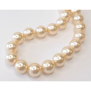 プラスティックパール　１０ｍｍ　オレンジ　38cm　38ヶ｜beadsshopj4