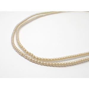 プラスティックパール　2ｍｍ　ブラウン　63cm｜beadsshopj4