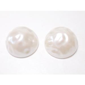 ユリアパールカボション　バロック　18mm　2ヶ
