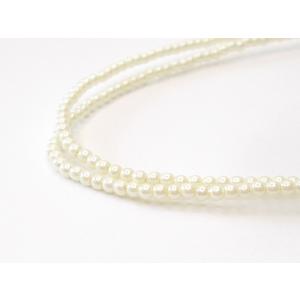 プラスティックパール　2ｍｍ　キスカカラー 　63cm（約312個）