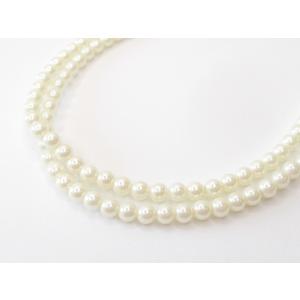 プラスティックパール　４ｍｍ　キスカカラー 30インチ(約190個）｜beadsshopj4