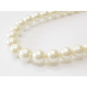 プラスティックパール　8ｍｍ　キスカカラー　38cm　48ヶ｜beadsshopj4